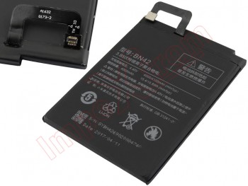 Batería genérica BN42 para Xiaomi Redmi Note 4 - 4000 mAh / 4.4 V / 15.4 Wh / Li-ion