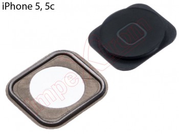 Botón de menú Home Iphone 5, 5C negro