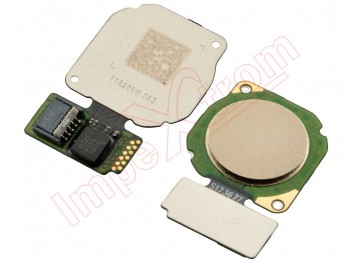 Cable flex con botón lector / sensor de huellas dorado para Huawei Honor 9 Lite, LLD-L31
