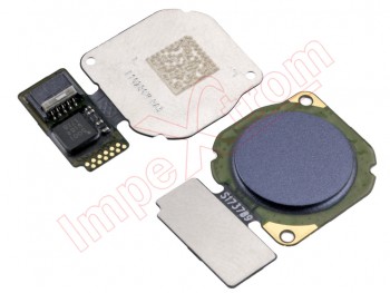 Grey fingerprint reader sensor button flex for Huawei P Smart, FIG-LX1