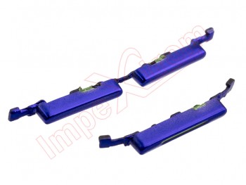 Botones laterales de encendido y volumen azules (Space Purple) para Oppo A9 2020 (CPH1941)