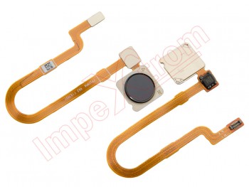 Cable flex con botón lector / sensor de huellas negro para Xiaomi Mi 8 Lite (M1808D2TG)