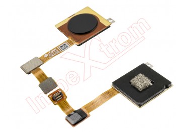 Botón de lector de huellas negro para Xiaomi Mi A2, M1804D2SG / Mi 6X