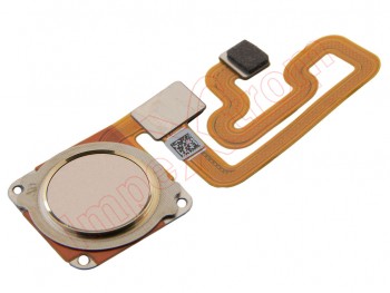 Cable flex con botón lector / sensor de huellas dorado para Xiaomi Redmi 6