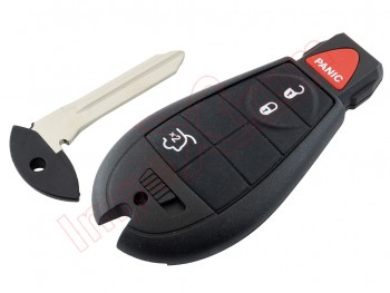 Generic Product - 4 button remote control shell for Chrysler / Jeep / Dodge, with blade