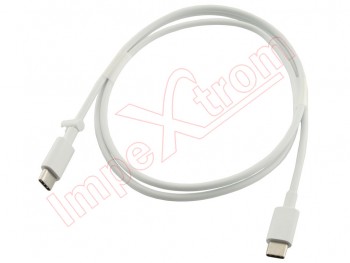 White USB Type C to USB Type C data cable