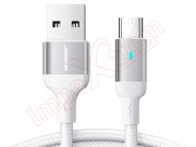 high-quality-white-data-cable-joyroom-s-um018a10-with-2-4a-fast-charging-with-usb-a-connector-to-micro-usb-connector-2m-length-in-blister