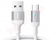 high-quality-white-data-cable-joyroom-s-uc027a10-with-3a-fast-charging-with-usb-a-connector-to-usb-type-c-of-2m-length-in-blister