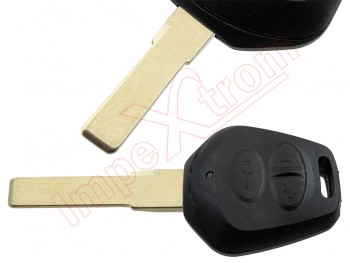 Producto genérico - Carcasa llave / telemando 3 botones para Porsche, con espadín