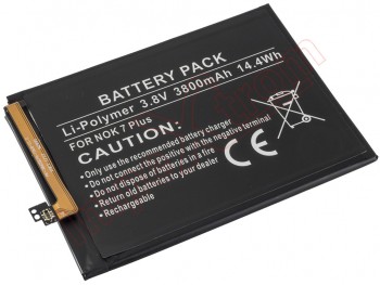 Battery for Nokia 7 Plus - 3800mAh / 3.8V / 14.4Wh / Li-Polymer