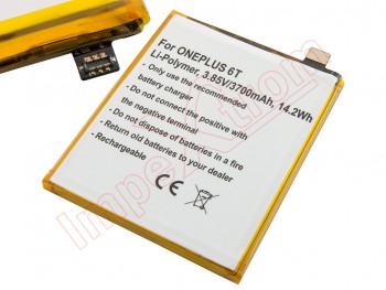 Batería compatible BLP685 para Oneplus 6T, A6013 - 3700mAh / 3.85V / 14.2Wh / Li-Polymer