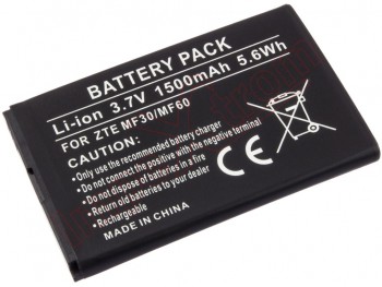 Batería genérica Li3715T42P3h654251 para ZTE U722- 1500mAh / 3.7V / 5.6WH /Li-Ion