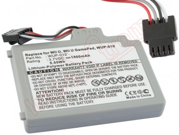 Generic battery 1500 mAh, 3.7V , 5.55Wh, Li-Polymer for Nintendo Wii U, Wii U GamePad, WUP-010 / WUP-002