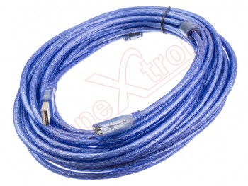Cable Alargador de Corriente Nanocable 10.22.0610-BK/ Schuko Hembra -  Schuko Macho/ 10m/ Negro