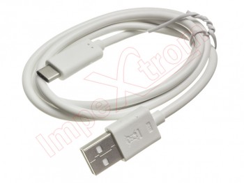 Cable de datos blanco USB tipo C de 1 metro