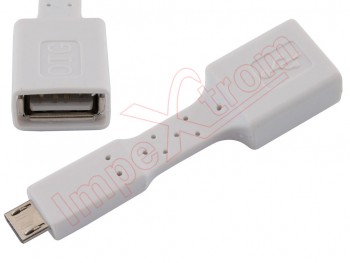 Adaptador flexible OTG micro USB para dispositivos móviles, en blister