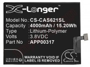app00317-cameron-sino-battery-for-caterpillar-cat-s62-pro-4000mah-3-8v-15-2wh-li-ion-polymer