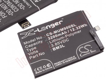 BM3L battery for Xiaomi Mi 9 (M1902F1G) - 3200mAh / 3.85V / 12.32WH / Li-polymer