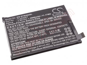TLp030K7 battery for Alcatel 1S (5024D) - 2900mAh / 11.17Wh / 3.85V / Li-polymer