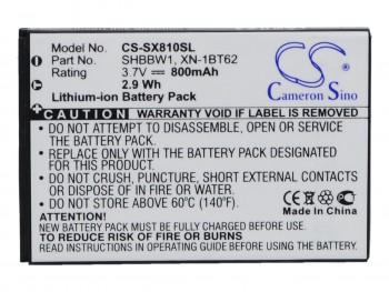 Bateria para 9010, 8010C, 825SH, SH6010C, SH6018C, SH8010