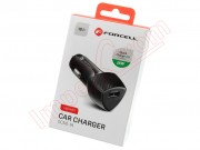 cargador-negro-carbono-forcell-cc50-1a-para-coche-con-carga-rapida-quick-charge-3-0-con-puerto-usb-18w-en-blister