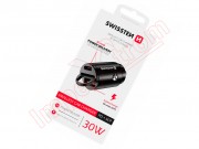swissten-black-car-charger-with-usb-output-and-usb-type-c-30-w-super-charge-3-0-in-blister