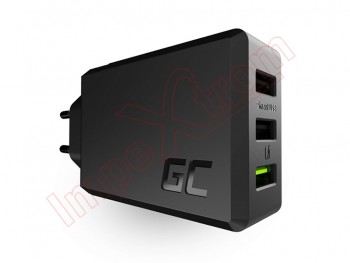Cargador Green Cell ChargeSource 3 con 3 puertos USB de carga rápida, en blíster