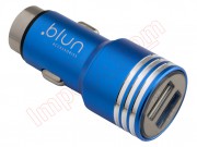 blun-car-charger-in-blue-color-with-2-outputs-2-1a-and-1a-in-blister-pack