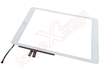 White touchscreen STANDARD quality with silver button for Apple iPad 7 gen 10.2" (2019), A2197, A2198, A2200, Apple iPad 8 gen 10.2" (2020), A2428, A2429, A2430, A2270