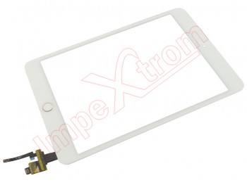 White touchscreen STANDARD quality with gold button for Apple iPad Mini 3, A1599, A1600 (2014)