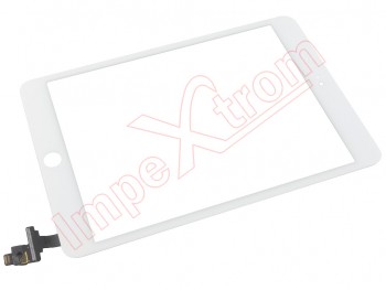 White touchscreen STANDARD quality without button for and complete connection plate Apple iPad Mini 3, A1599, A1600 (2014)