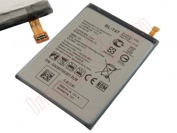 Batería BL-T47 genérica para LG Velvet 5G, LM-G900EM - 4300 mAh / 3,87 V / 16,6 Wh / Li-ion