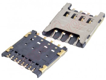 Conector con lector de tarjeta sim LG L50, D213, D213N, LG F60, D390, D390N, LG L Fino, D290, D290N