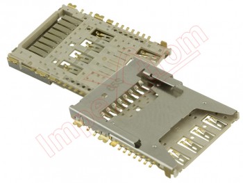 Conector con lector de tarjetas micro SD y SIM LG L Bello, D331, LG G3 S D722