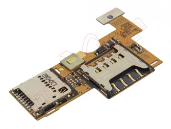 Conector, lector tarjeta SIM, tarjeta de memoria MicroSD y flash en flex LG F6, D505