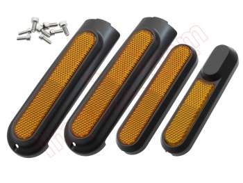 Set of 4 yellow / orange reflectors / trims for Xiaomi Mi4 Pro electric scooter