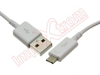 Cable de datos blanco-blanca para Samsung EP-DG925UWE / ECB-DU68WE USB a micro USB