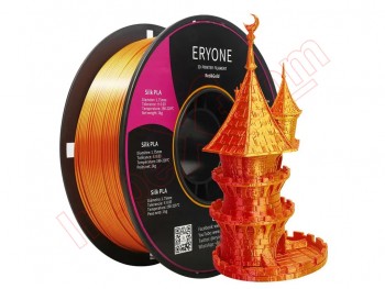 Coil ERYONE PLA SILK 1.75MM 1KG DUAL-COLOR (RED&GOLD) for 3D printer