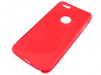 Funda TPU roja transparente para iPhone 6 Plus / 6S Plus