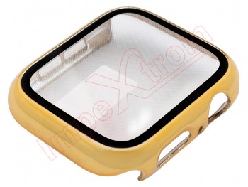 Gold screen protector case with tempered glass for Apple Watch 38mm