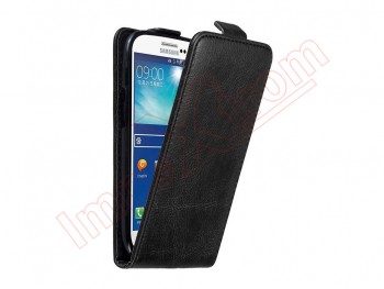 Funda negra vertical de piel sintética para Samsung Galaxy S3, SIII i9300