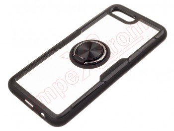 Transparent and black RING cover with black anti-fall ring for Huawei Honor 10, COL-L29