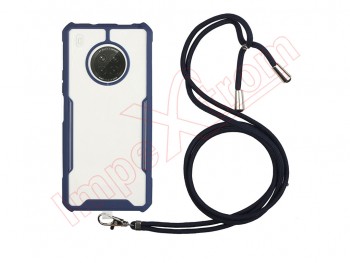 Funda azul y transparent con cordón para Huawei Y9A (FRL-22)