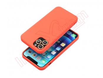 Silicone peach colour case for Apple iPhone 12 Pro Max, A2411