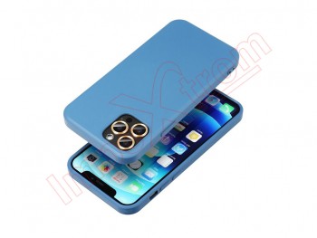 Blue silicone case for Apple iPhone 13 Pro, A2638