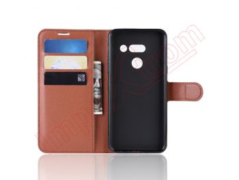 Brown type book case for LG G8 ThinQ, LMG820