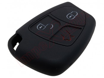 Generic product - Black rubber cover for remote controls 3 buttons Mercedes Benz
