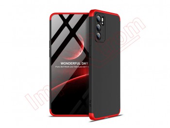 Black and red GKK 360 case for Oppo Reno6 5G (PEQM00 / CPH2251)