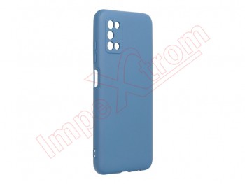 Funda de silicona azul para Samsung Galaxy A03s, SM-A037M, Single Sim