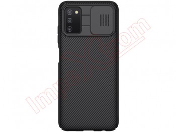 Black rigid case with window for Samsung Galaxy A03s, SM-A037F